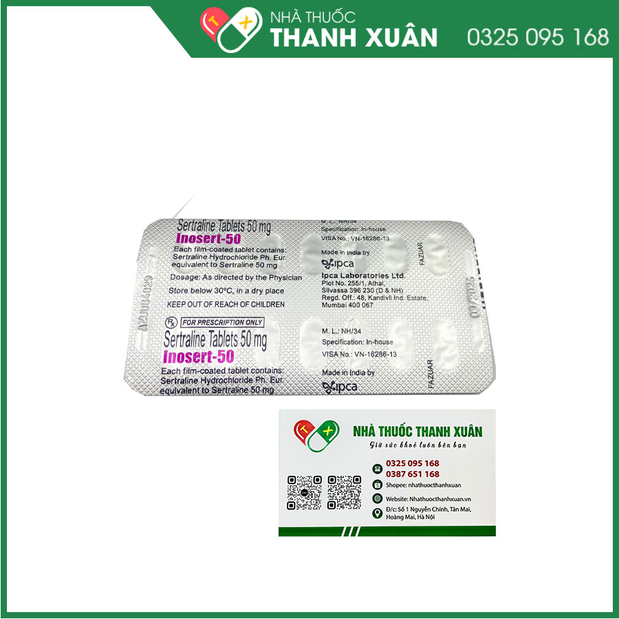 Inosert-50 thuốc chống trầm cảm